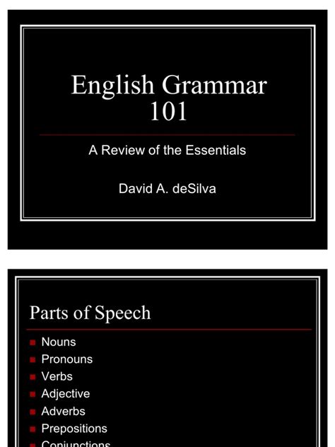 features of English grammar appropriate to an advanced level of study. . English grammar 101 pdf